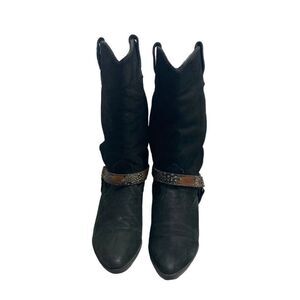 MAIN WOODS Cowgirl Boots Black Size 7‎